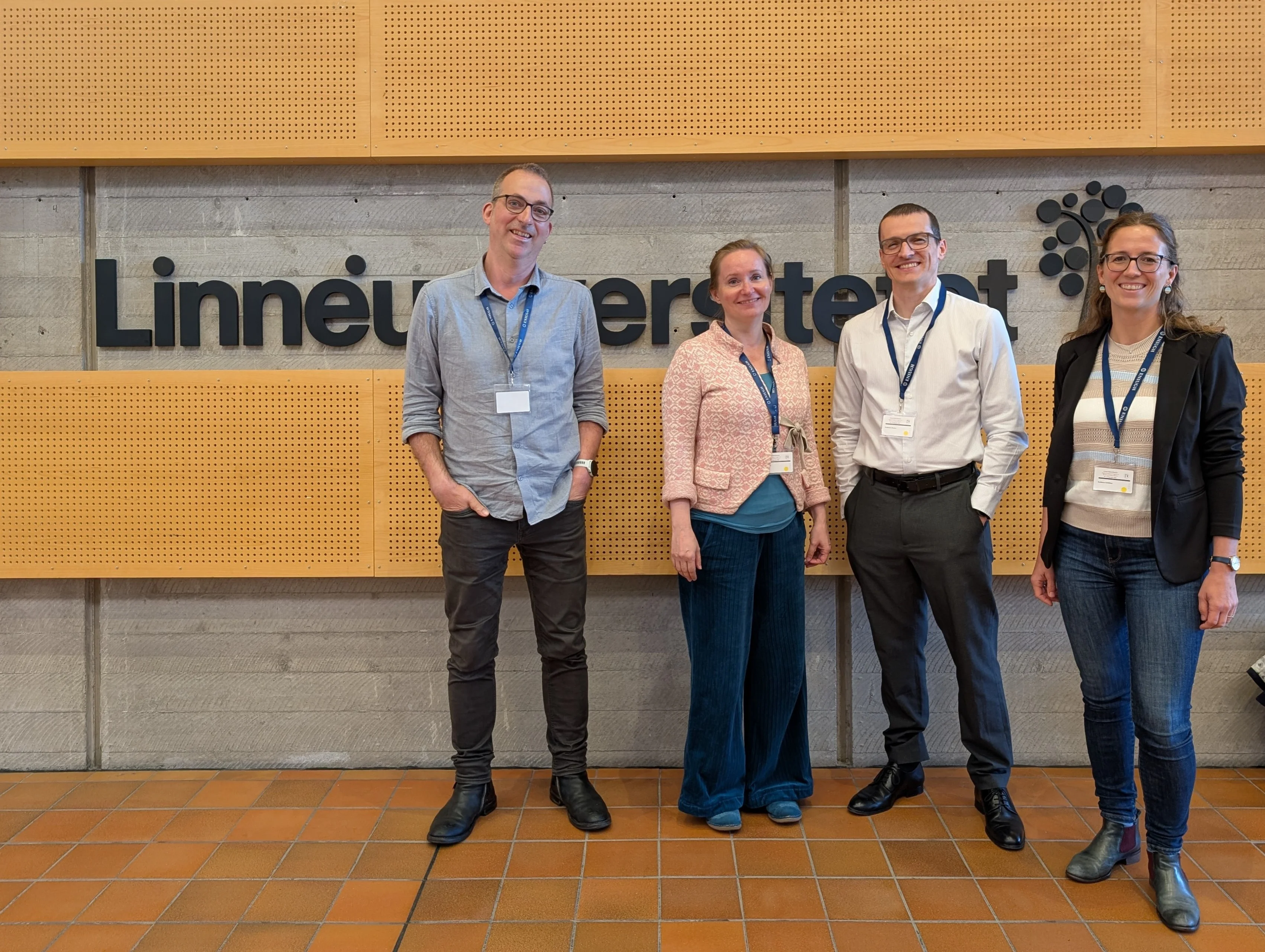 Photo of Frédérick Madore, Mila Oiva, Gerben Zaagsma, and Kathleen Schlütter at the European Congress on World and Global History