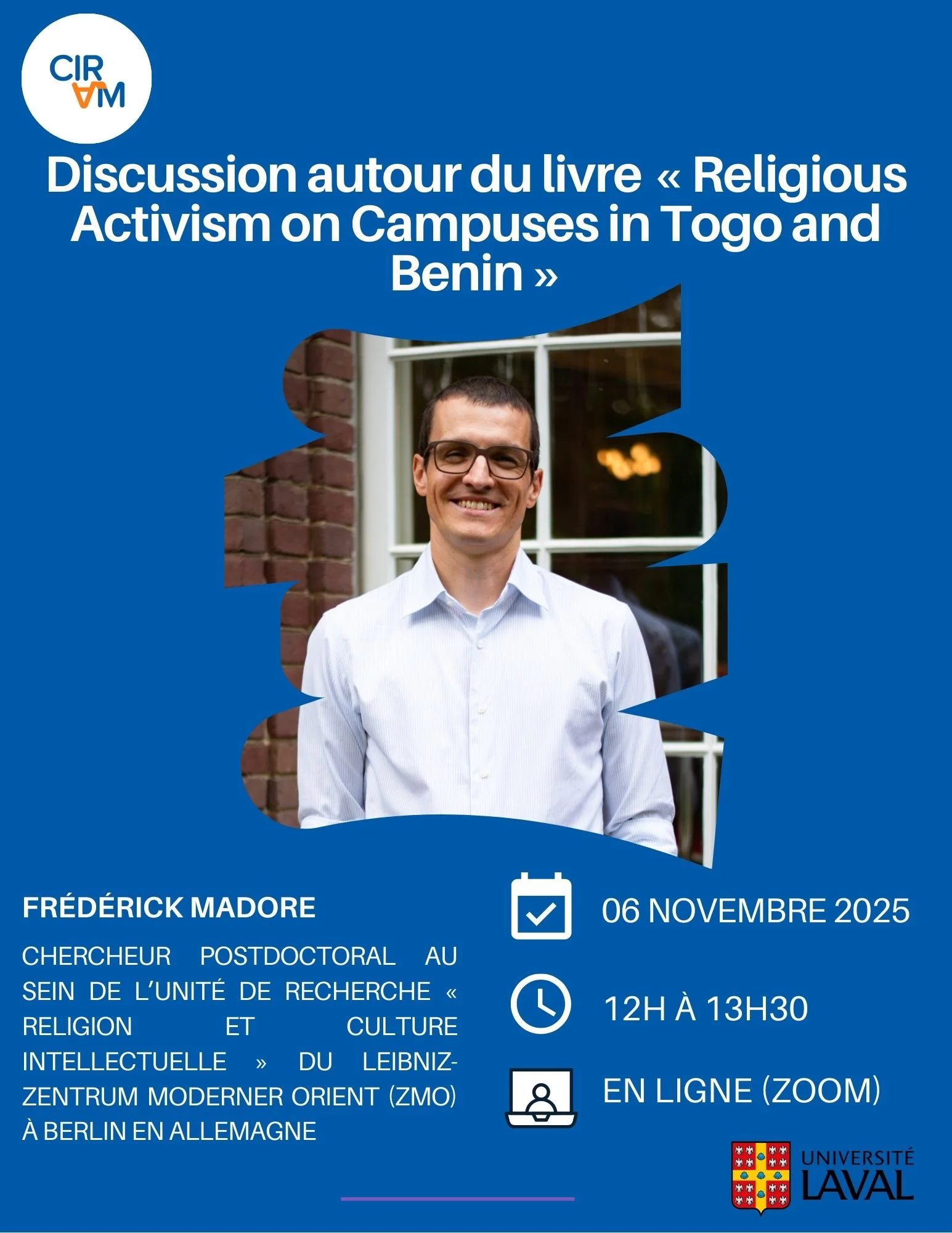 Présentation-discussion de l'ouvrage Religious Activism on Campuses in Togo and Benin