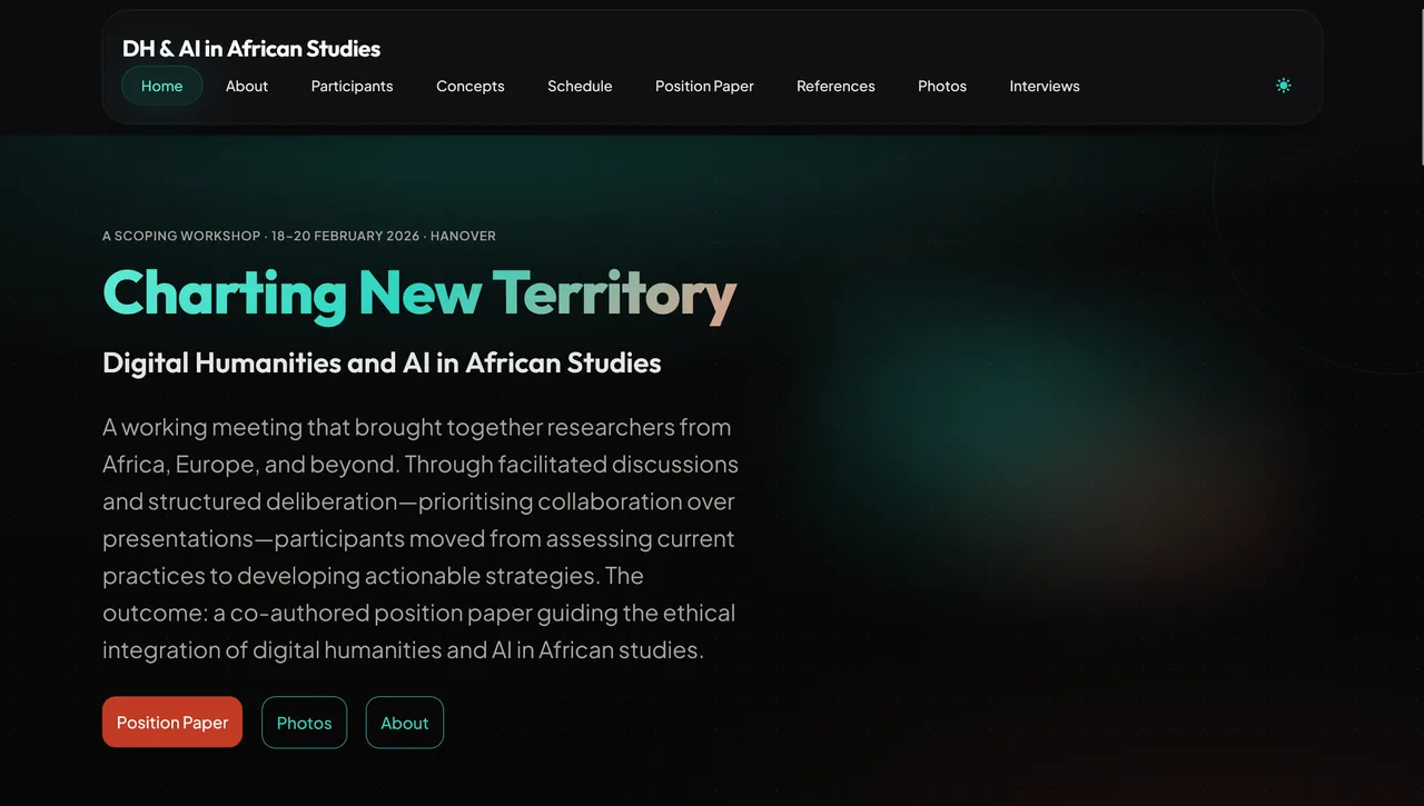 Charting New Territory: Digital Humanities and AI in African Studies