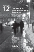 Cover of the Actes du 12e colloque international étudiant du Département d’histoire de l’Université Laval